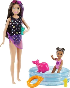 Mattel Barbie - Skipper Babysitters Inc. Puppe Pool-Spielset