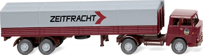 Wiking Pritschensattelzug Henschel Zeitfracht