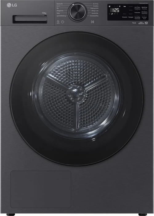 LG RT10X7B Wärmepumpentrockner mattblack