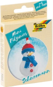Folia Mini Filzinies Filznähset Schneemann