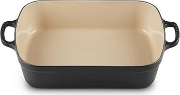 Le Creuset Bratreine aus Gusseisen 40.2x25.9cm 4.9l schwarz matt