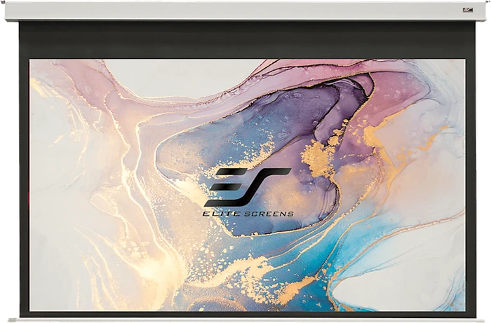 Elite Screens Evanesce Tab Tension B Deckeneinbauleinwand Economy 265.7x149.4cm weißer Rand