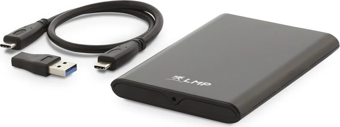 LMP DataMobile Festplattengehäuse, schwarz, 2.5", USB-C 3.1
