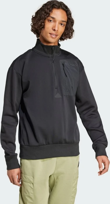 adidas City Escape Half-Zip Sweatshirt schwarz (Herren)