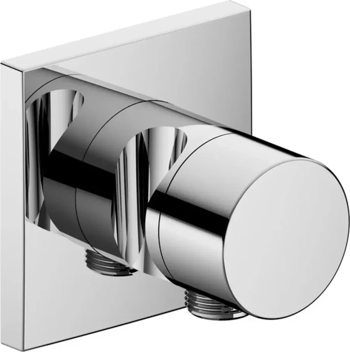 Keuco IXMO 59548 Pure 3-Wege Umstellventil mit Schlauchanschluss und Brausehalter eckig verchromt