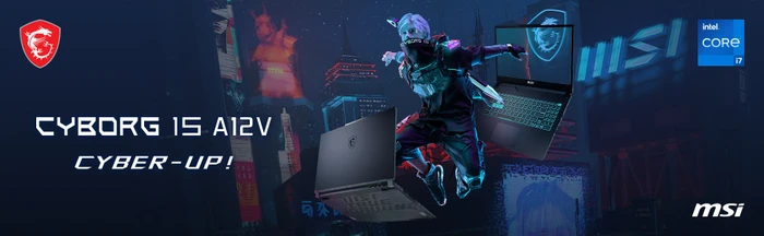 MSI Cyborg 15 A12VF-248, Core i7-12700H, 16GB RAM, 1TB SSD, GeForce RTX 4060, DE