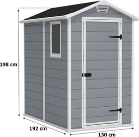 Keter Manor 4x6 Gerätehaus grau