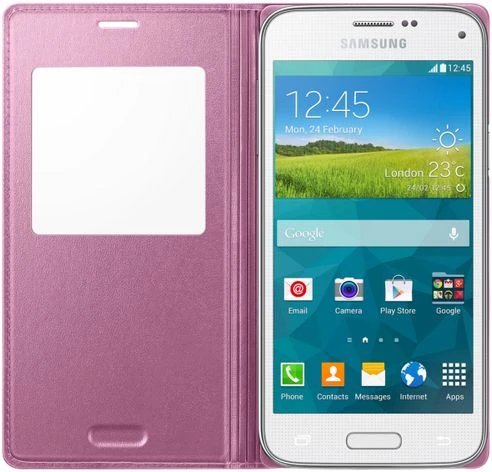 Samsung S-View Cover für Galaxy S5 Mini rosa
