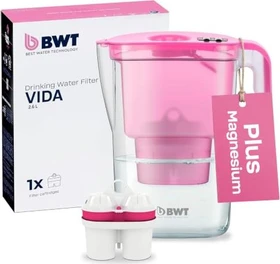 BWT Vida 2.6l Tischwasserfilter inkl. Kartusche rosa
