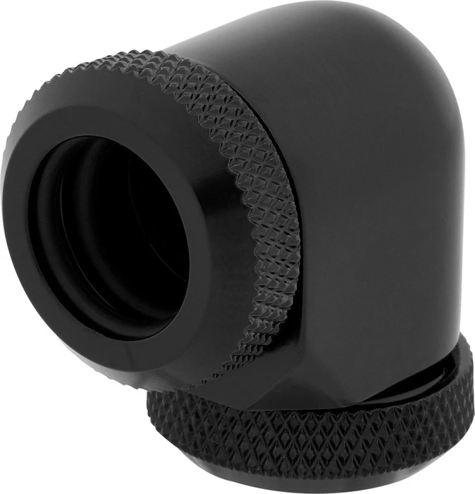 Corsair Hydro X Series XF Hardline, OD Fitting 90° 12mm, schwarz, 2er-Pack