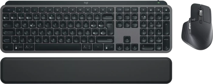 Logitech MX Keys S Combo Graphite, schwarz, Logi Bolt, USB/Bluetooth, ES