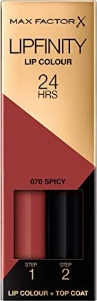 Max Factor Lipfinity Lip Colour 24h Lippenstift 70 spicy, 4.2ml