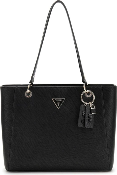 Guess Noelle in Saffian-Optik Shopper schwarz