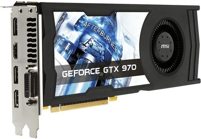 MSI GeForce GTX 970 4GD5 OC, 4GB GDDR5, DVI, HDMI, 3x DP