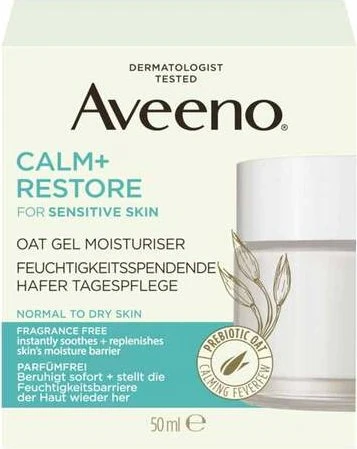 Aveeno Calm + Restore feuchtigkeitsspendende Hafer Tagespflege, 50ml