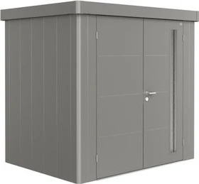 Biohort Neo 1B Gerätehaus mit Doppeltür quarzgrau-metallic