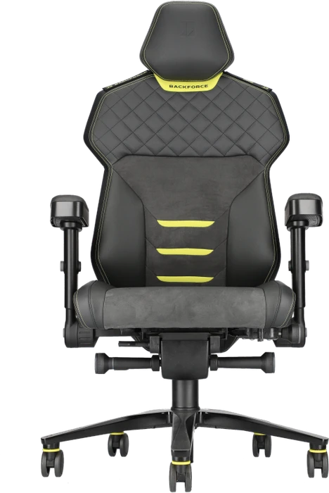 Backforce One Plus Gamingstuhl, schwarz/gelb
