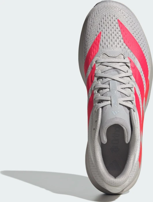 adidas Adizero Pacer grey two/lucid red/halo silver (Herren)