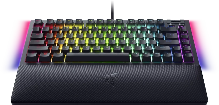 Razer BlackWidow V4 75%, hot-swap, Razer ORANGE Tactile Gen-3, USB, EN