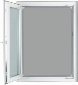 EASYmaxx Teleskop-Fliegengitter mit integriertem Netz 120x140cm weiß
