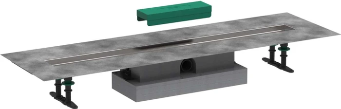 Hansgrohe RainDrain uBox universal Grundkörper Komplett-Set, Kunststoff/edelstahl