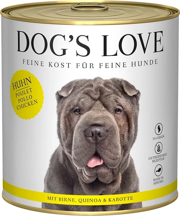 PetCo Dog's Love Classic Huhn mit Birne, Karotte und Quinoa, 4.80kg (6x 800g)