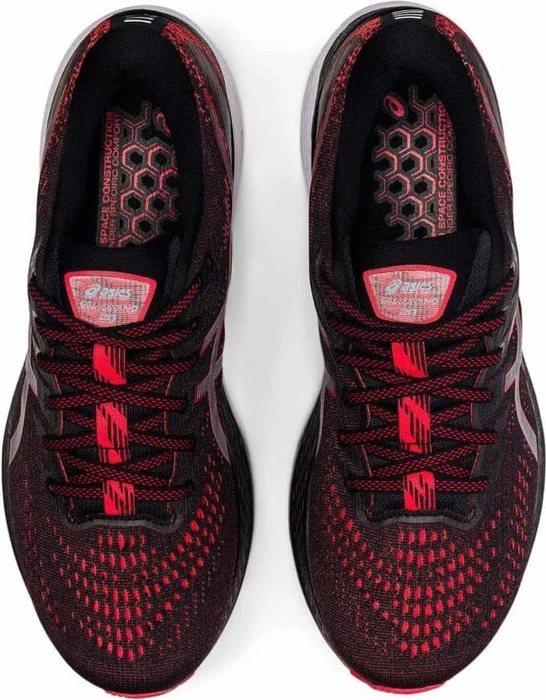 Asics Gel-Kayano 28 black/electric red (Herren)