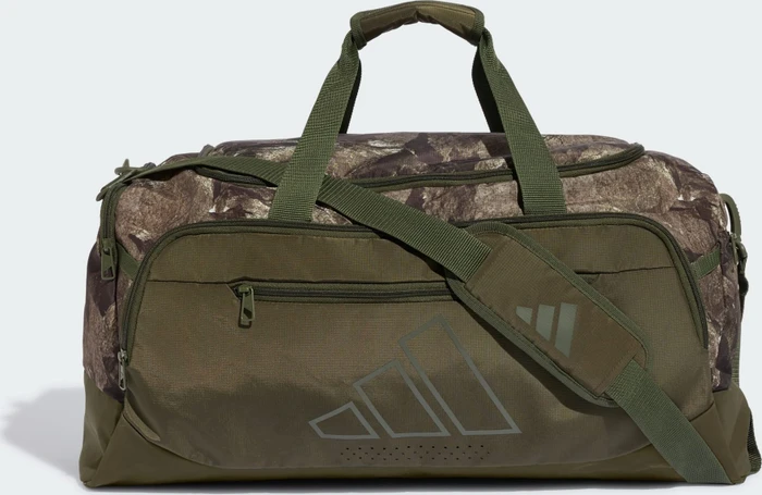 adidas Training Defender Grafik Duffelbag M Sporttasche night cargo/silver pepple