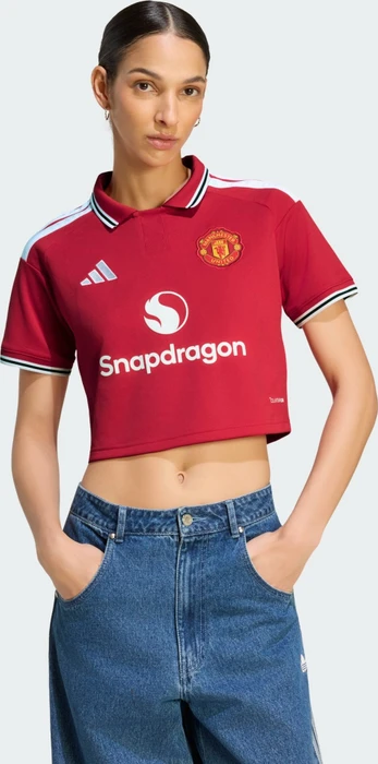 adidas Manchester United Crop Top 2026/2027 Heimtrikot kurzarm mufc red (Damen)