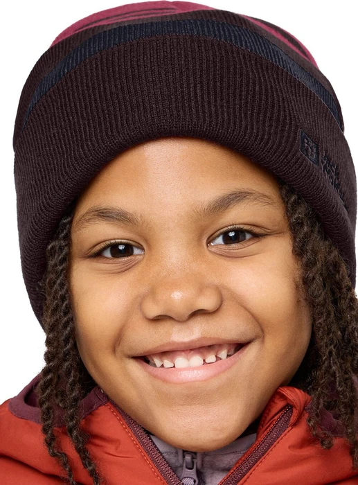 Jack Wolfskin Stripy Knit Beanie (Junior)