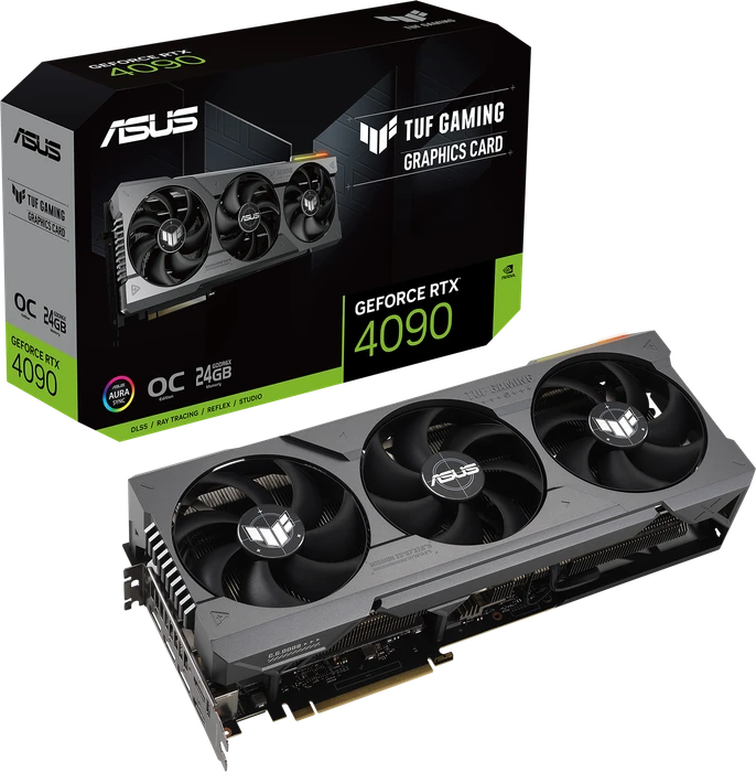 ASUS TUF Gaming GeForce RTX 4090 OC, TUF-RTX4090-O24G-GAMING, 24GB GDDR6X, 2x HDMI, 3x DP
