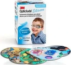 3M Opticlude Silicone Boys midi,    50 Stück