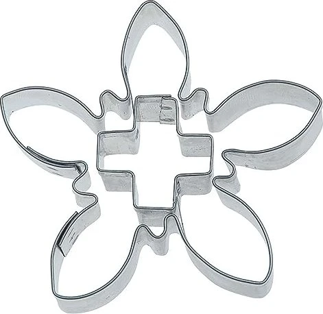 Städter Ausstecher Edelweiß mit Kreuz 6.5cm