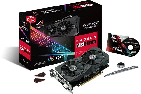 ASUS ROG Strix Radeon RX 560D OC EVO, ROG-STRIX-RX560-O4G-EVO-GAMING, 4GB GDDR5, DVI, HDMI, DP