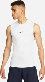 Nike Pro Funktionsshirt ärmellos weiß/schwarz (Herren)