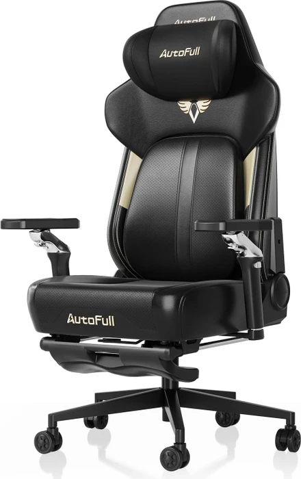 AutoFull M6 Ultra 2.0 Gamingstuhl mit Massagefunktion, schwarz
