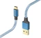 Hama Ladekabel Reflective USB-A/USB-C 1.5m Nylon blau Vorschaubild