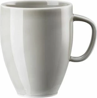 Rosenthal Junto Pearl Grey Porzellan Becher mit Henkel 380ml