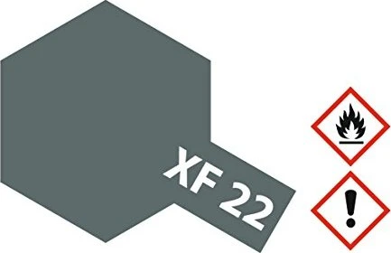 Tamiya Acrylic Paint XF-22 royal marine grey, 23ml