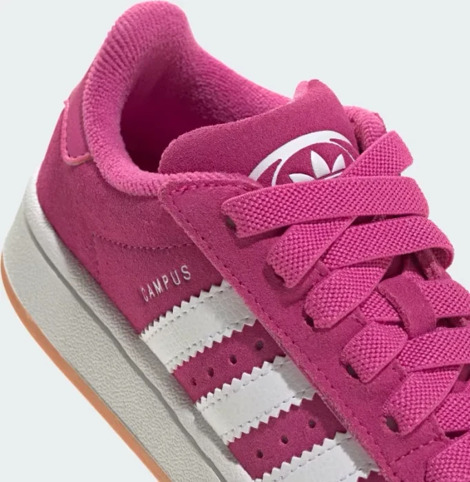 adidas Campus 00s Comfort Closure Elastic Lace semi lucid fuchsia/cloud white/gum (Junior)