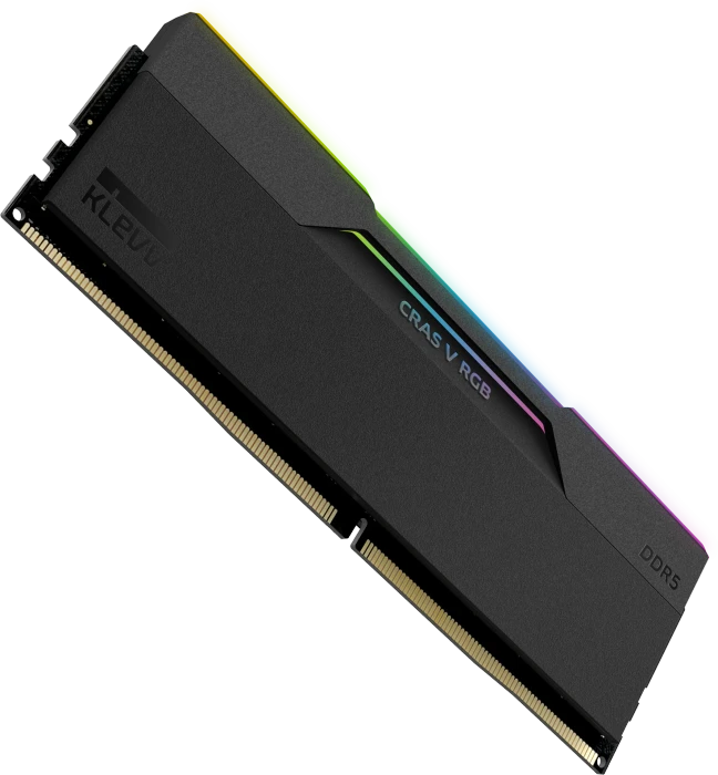 Klevv Cras V RGB Obsidian Black UDIMM 32GB Kit, DDR5-6000, CL30-38-38-78