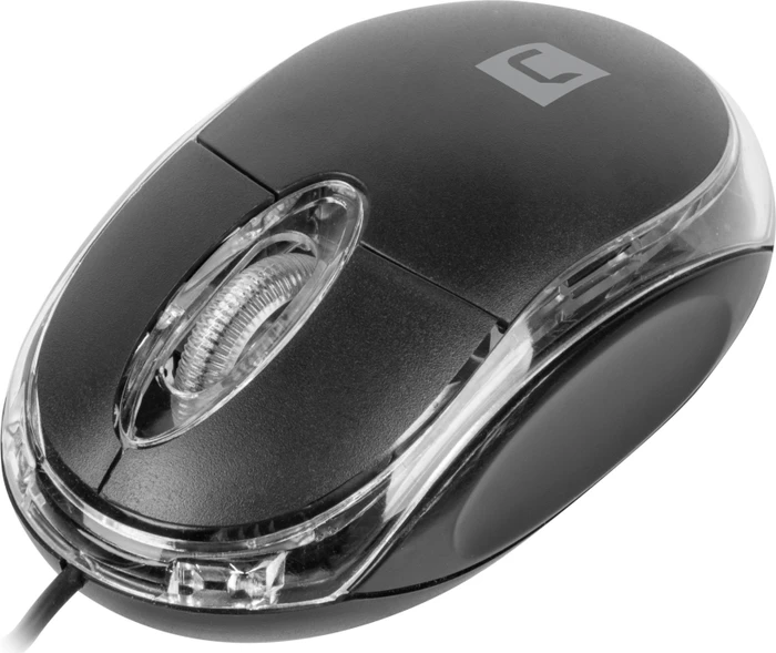 Natec Vireo 2 Wired Mouse schwarz/transparent, USB