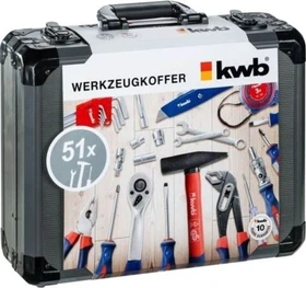 kwb Handwerkzeugset inkl. Koffer, 51-tlg.