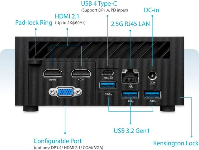 ASUS ExpertCenter PN53-BBR777HD, Ryzen 7 7735H