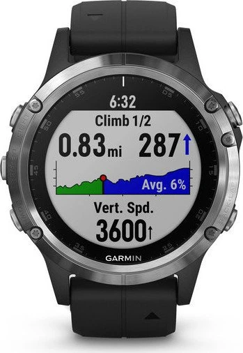 Garmin Fenix 5 Plus silber/schwarz