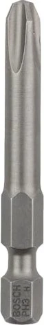 Bosch Professional Extra Hart Kreuzschlitz Bit 1/4", PH3x49mm, 3 Stück