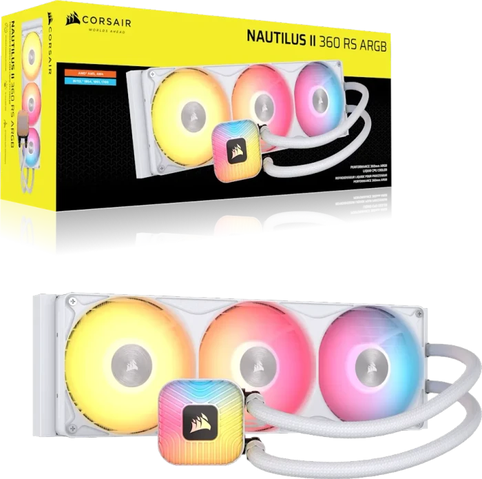 Corsair Nautilus II 360 RS ARGB, weiß