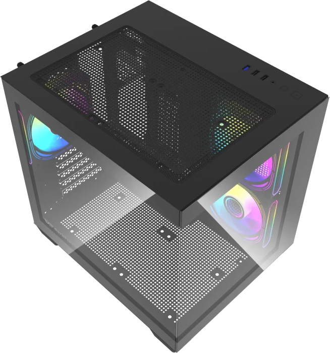 DarkFlash C275P Black, Glasfenster