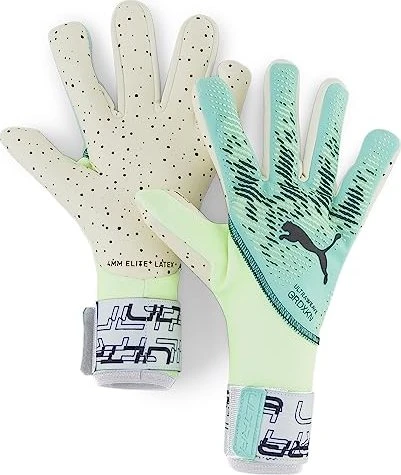 Puma Ultra Ultimate 1 Negativ Cut Torwarthandschuhe electric peppermint/fast yellow