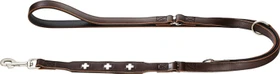Hunter verstellbare Führleine Swiss 18/200, 2m, schwarz/braun